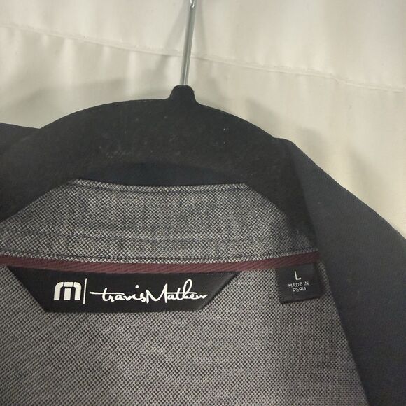 Travis Mathew Nicklaus Golf Club Polo Men's Large Grey Long Sleeve Collared - Picture 3 of 10